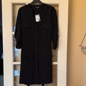 NWT Express Black Button Down Dress size Large
